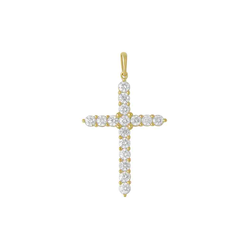 Cross Diamond Pendant PD31002A